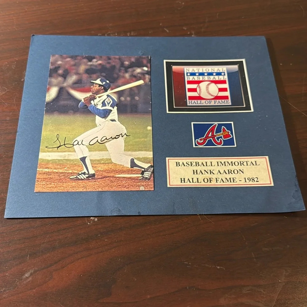 Hank Aaron Signed autographed
